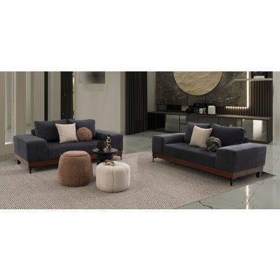 Sala Maya Gris Oxford 2 Piezas