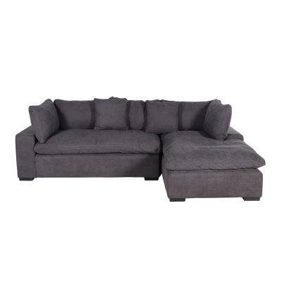 Sala Modular Derecha Ragnar Ultra Dark Gray Harvy Oxford