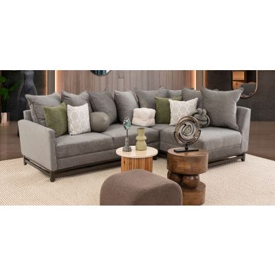 Sala Modular Derecha Adelei Gris Charcoal