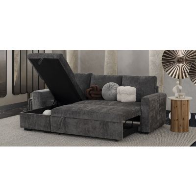 Sala Modular Con Baúl Y Cama Alta Nap Gris