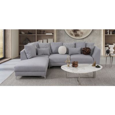 Sala En L Izquierda Alexia Gris