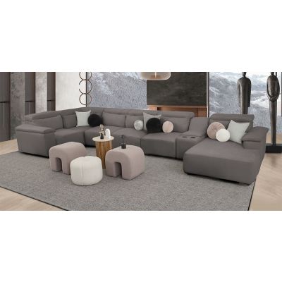Sala Cloe CL Gris 6 Piezas