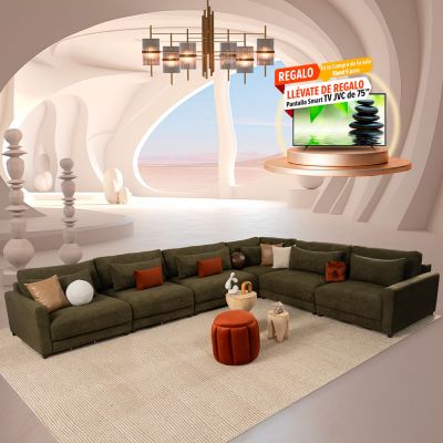 Sala Eland CL Verde 6 Piezas