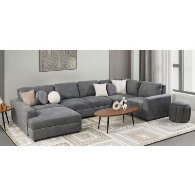 Sala Elite Gris Charcoal 4 Piezas  