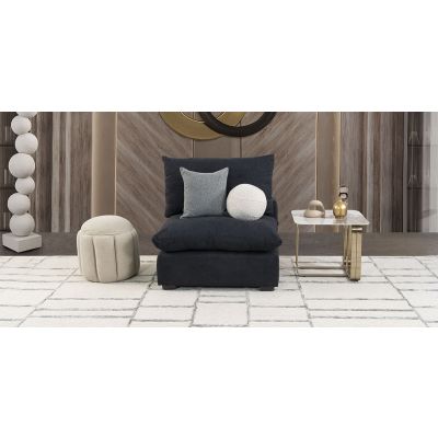 Sillón Sin Brazos Cotton CL Negro