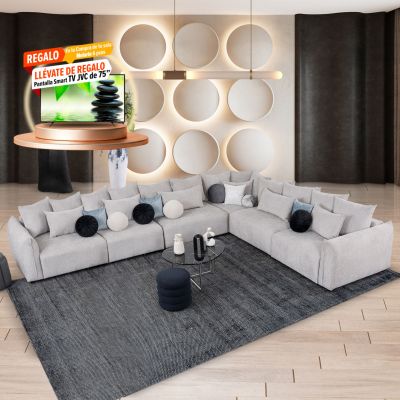 Sala Molarin CL Gris 6 Piezas