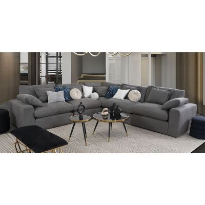 Sala Romelly Gris 5 Piezas