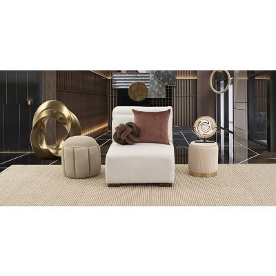 Sillón Sin Brazos Cloe CL Beige