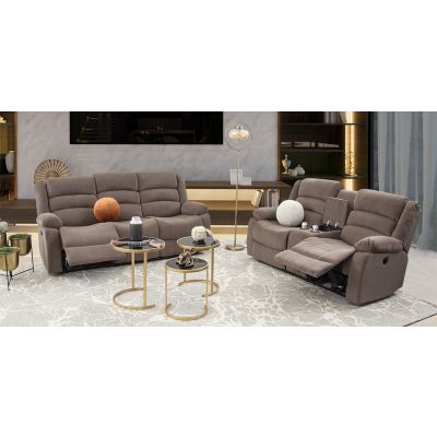 Sala Con Reclinables Eléctricos Sedona Café