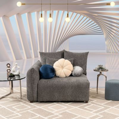 Sillón Brazo Izquierdo Molarin CL Gris Oscuro