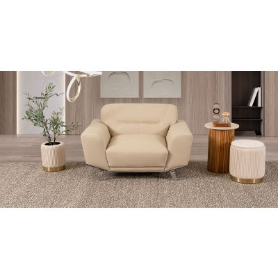 Sillón Piel Ameno CL Beige (Boal)