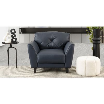 Sillón Piel Match Paris Azul