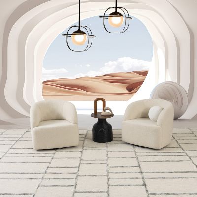 Sillón Giratorio Paris Beige