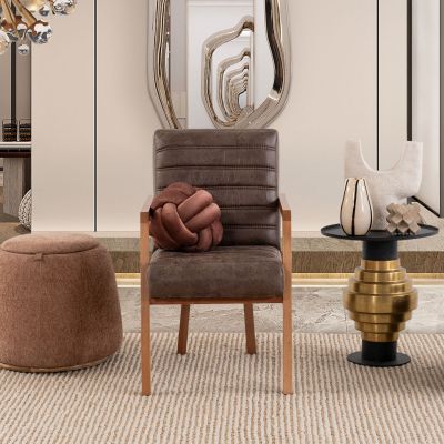 Sillón Ocasional Orissa Bonded Leather Taupe