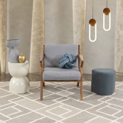  Sillón Ocasional Parota Romeo Gris 