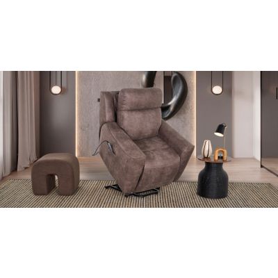 Sillón Reclinable Eléctrico Clovis Gris (Boal)