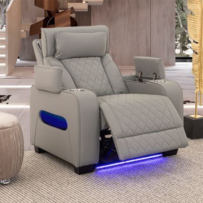 Sillón Reclinable Eléctrico Jetour Gris Claro