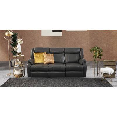 Sofá 3 Plazas Reclinable Wagner Gris