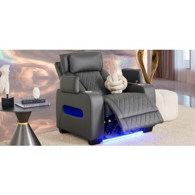 Sillón Reclinable Eléctrico Jetour Gris Oxford