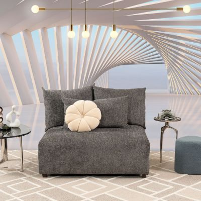 Sillón Sin Brazos Molarin CL Gris Oscuro