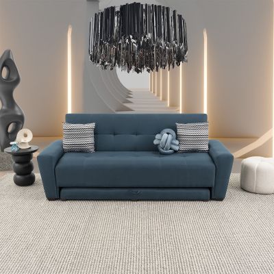 Sofá Cama Con Cama Baja Irlanda New Azul