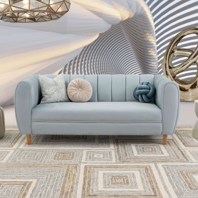 Sofá 3 Plazas Castell Plata