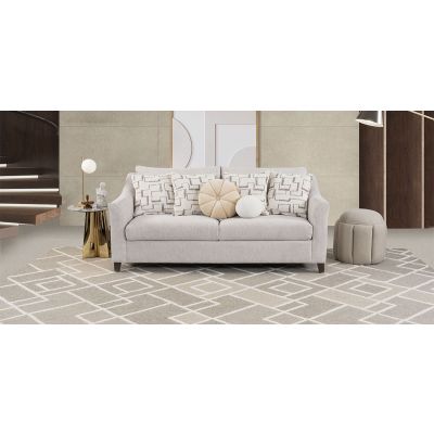 Sofá 3 Plazas Geovanna Beige