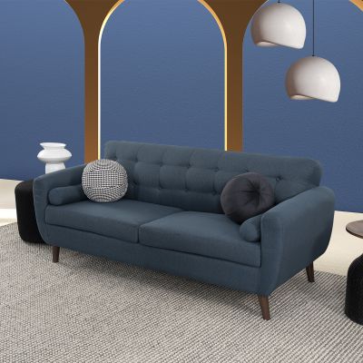 Sofá 3 Plazas Monet Azul Navy