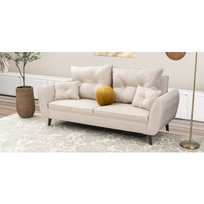 Sofá 3 Plazas Aria Beige
