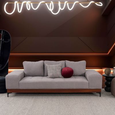 Sofá 3 Plazas Maya Gris  