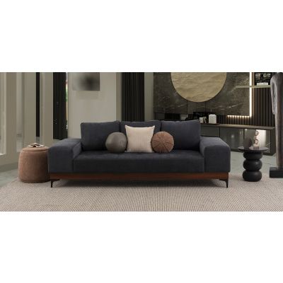 Sofá 3 Plazas Maya Gris Oxford