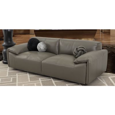 Sofá 3 Plazas Piel Meyer Gris