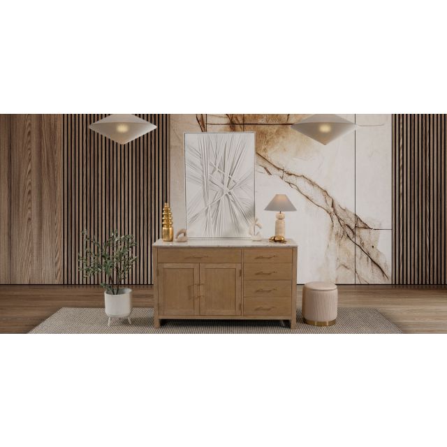 Aparador De Mármol Elora CL Beige
