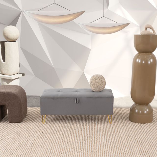 Banca Baúl Iris Gris