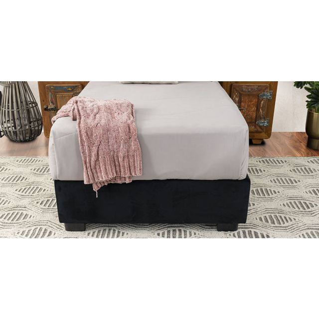 Base De Cama Individual Megan Negro