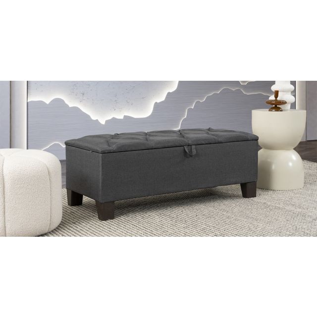 Baúl Pie de Cama Cleo New Gris