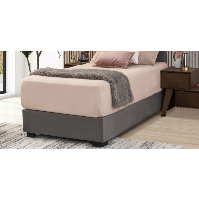 Base De Cama Individual Megan Gris