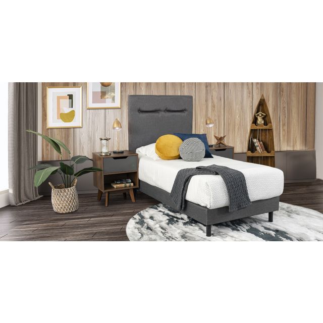 Cama Individual Dreams Life Gris 