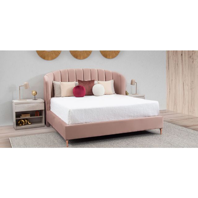 Cama King Size Anika Rosa