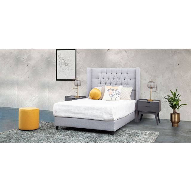 Cama Matrimonial Estela Promo Plata