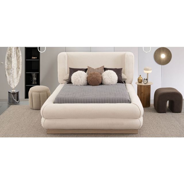 Cama Matrimonial Deanne Beige