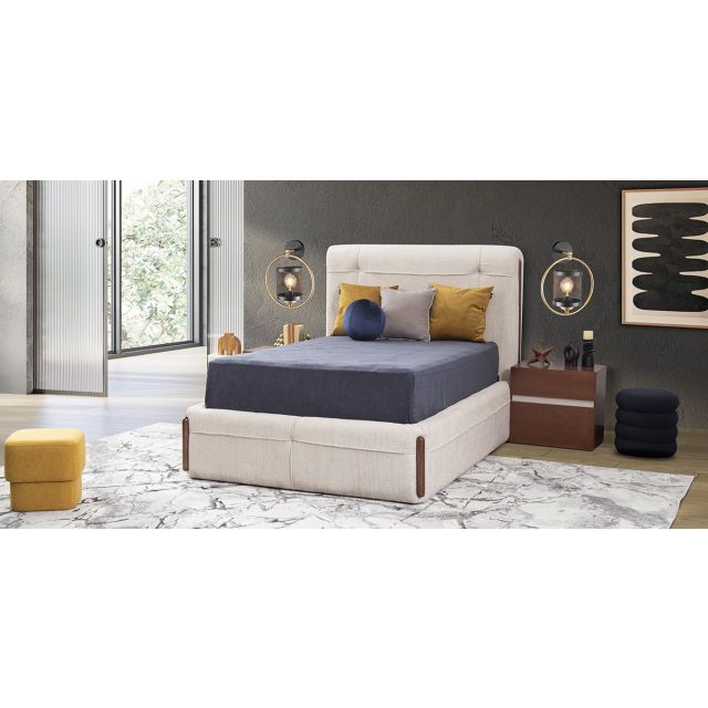 Cama Matrimonial Namora Beige