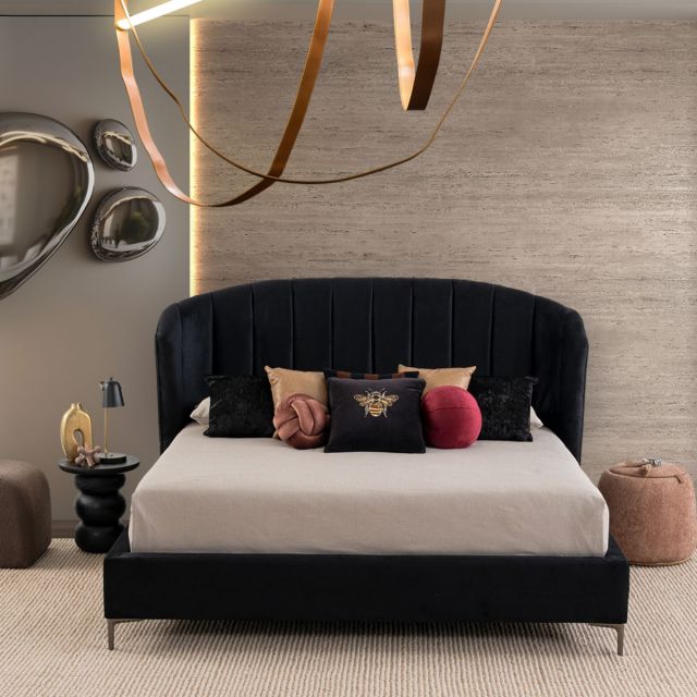 Cama King Size Anika Negro