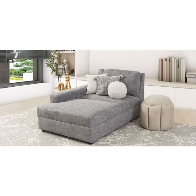 Sillón Largo Elite Gris Claro