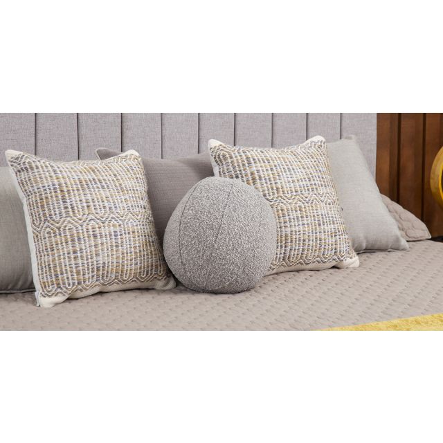 Cojín Decorativo Esfera Amelie Gris Taupe