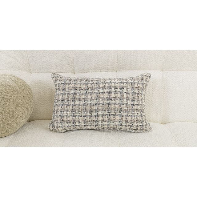 Cojín Riñonera Decorativo Nepal Star Marfil Beige