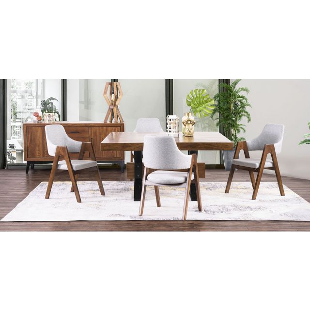 Comedor Estocolmo Con Sillas Plata