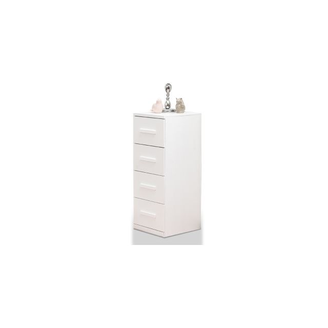 Cómoda Con 4 Cajones Zoe Life Blanco
