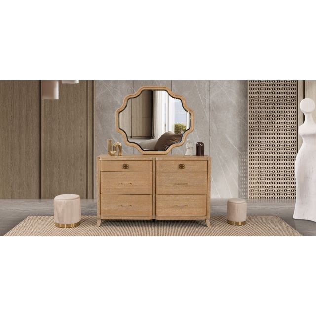 Cómoda Con Espejo Elora CL Beige