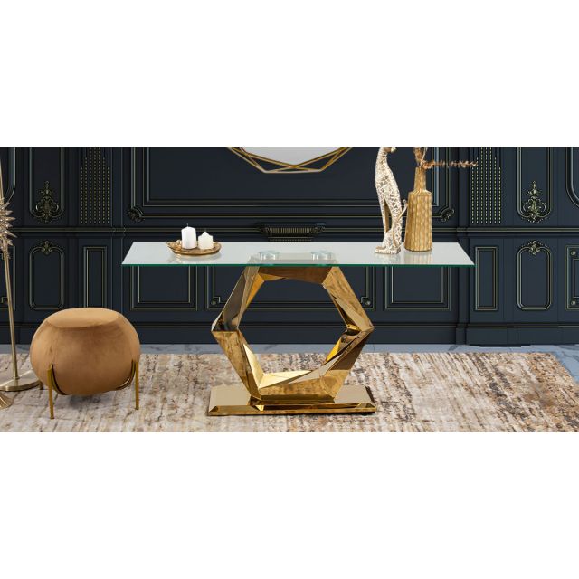 Consola Rectangular Royal Gold Hexa